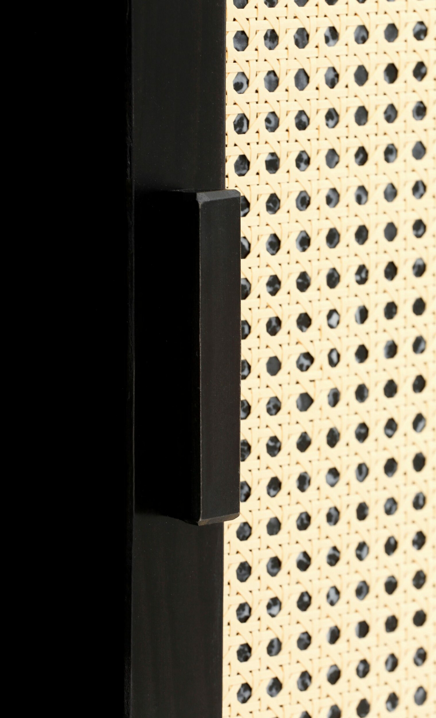 Szekrény Nucalu 103 (Fekete + Világosbarna)