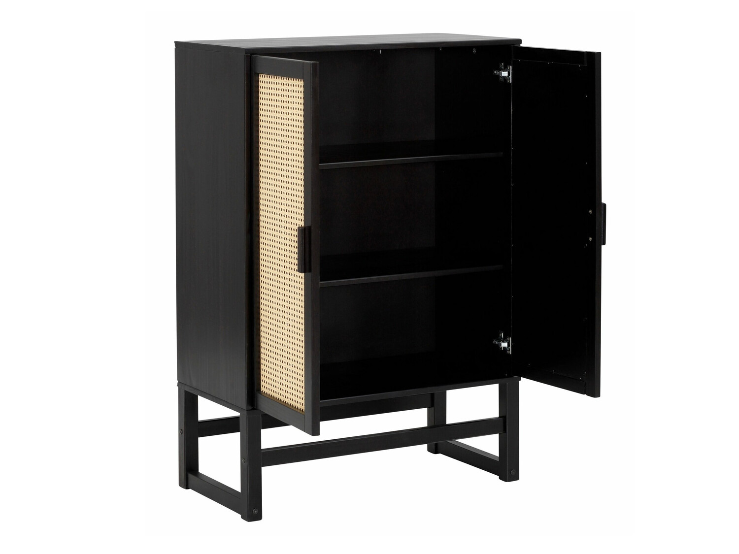 Szekrény Nucalu 103 (Fekete + Világosbarna)