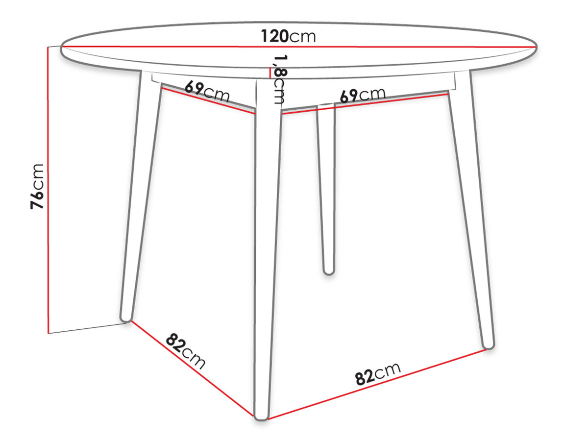 Étkezőgarnitúra Racine 134 (Fekete)