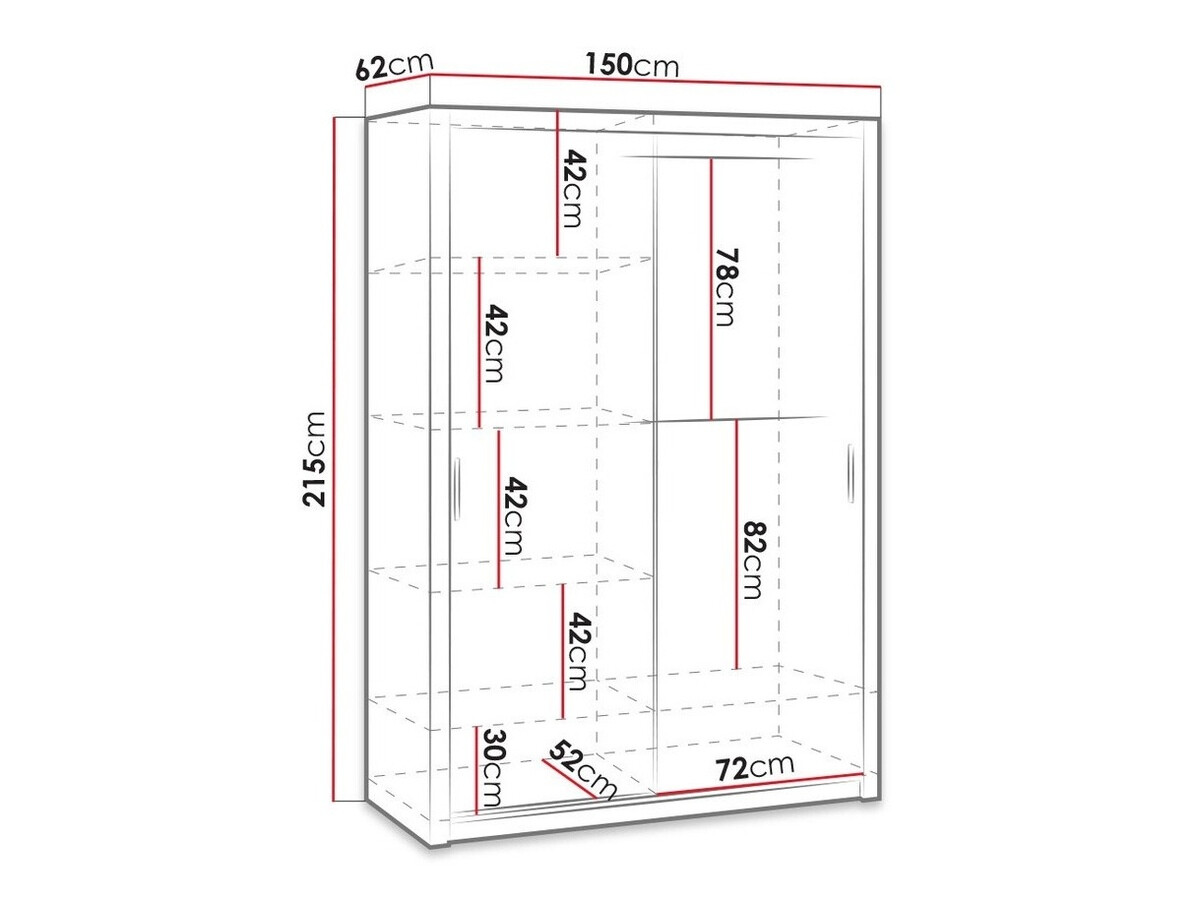 Gardróbszekrény Catromi 105 (Artisan tölgy)