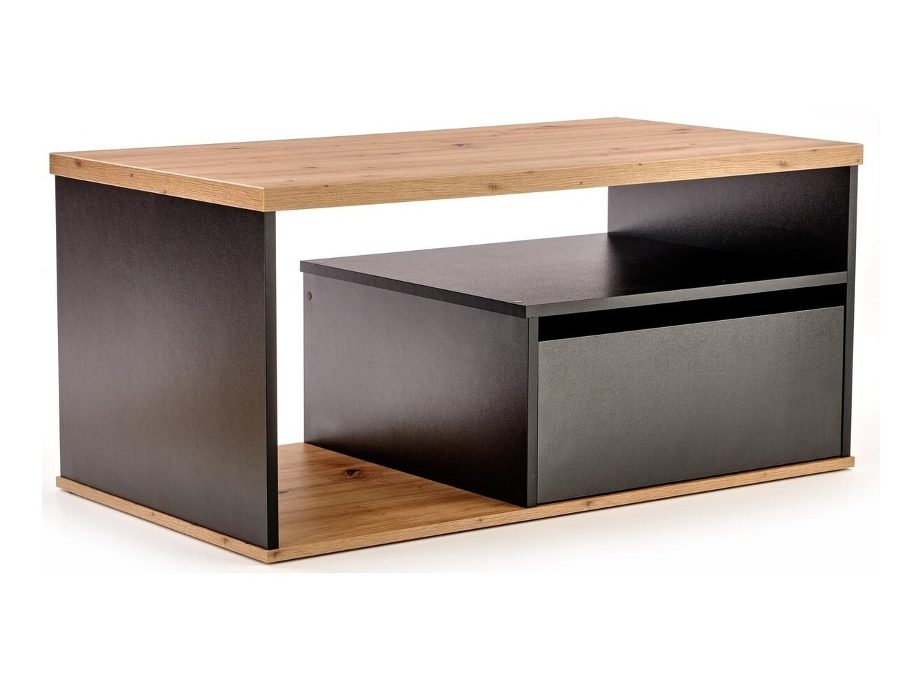 Dohányzóasztal Houston 954 (Wotan tölgy + Fekete)