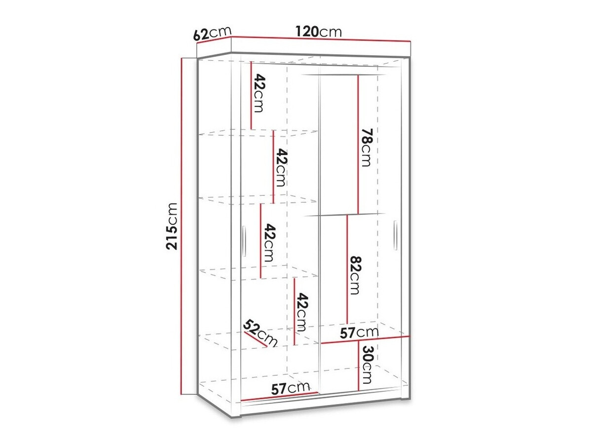 Gardróbszekrény Catromi 102 (Artisan tölgy)