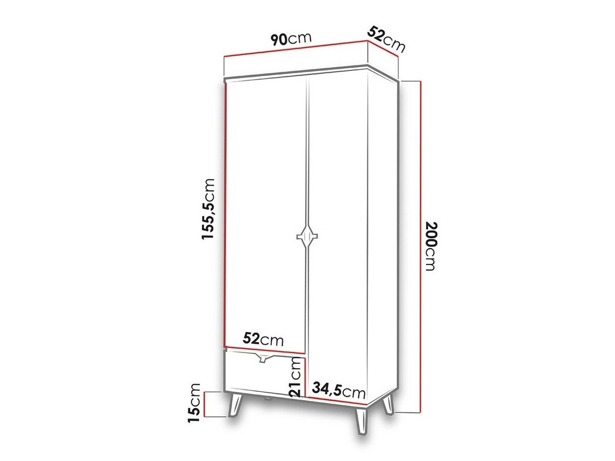 Gardróbszekrény Etrmoru 141