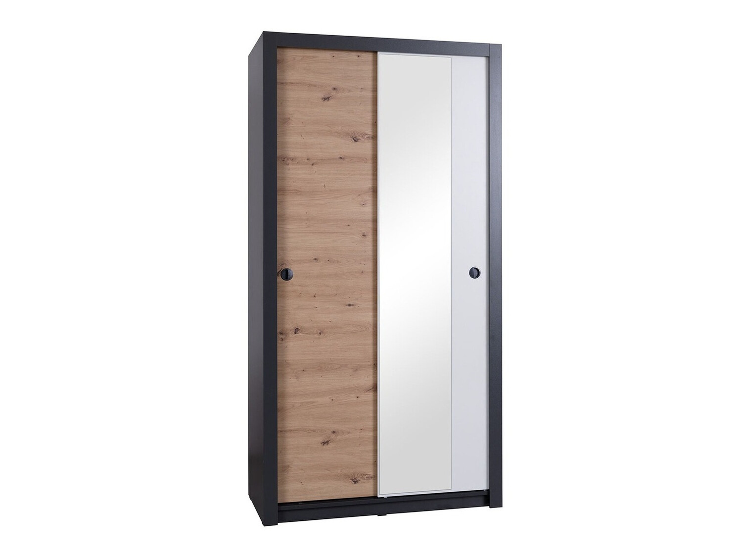 Gardróbszekrény Providence H111 (Grafit + Artisan tölgy + Fehér)