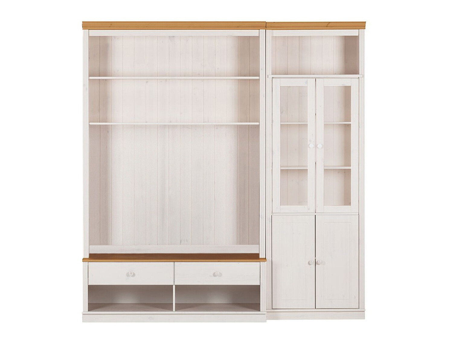 Nappali szett Saltoro 124 (Fehér + Mézes tölgy)