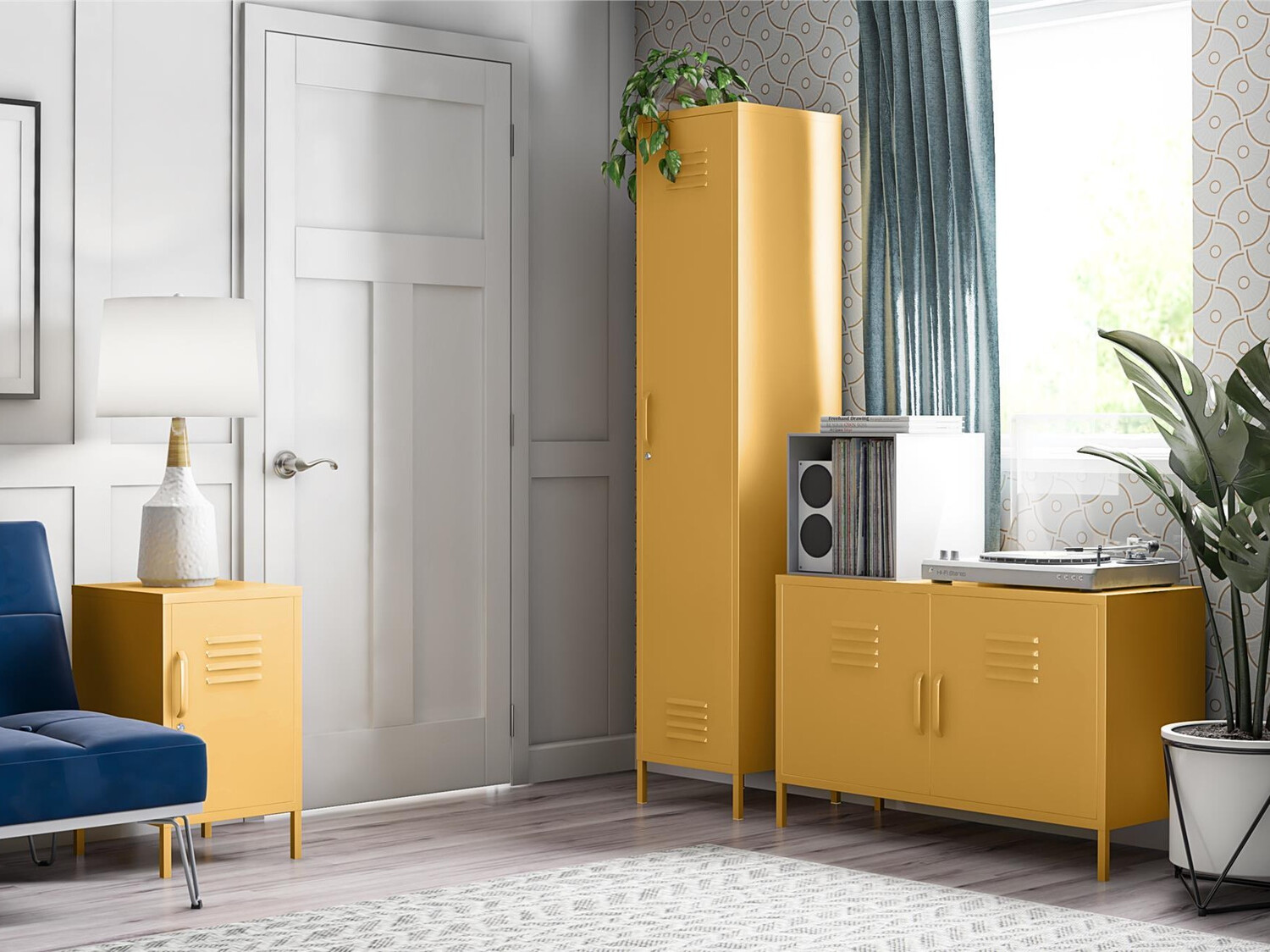 Szekrény Novogratz Sersoni 100 (Sárga)