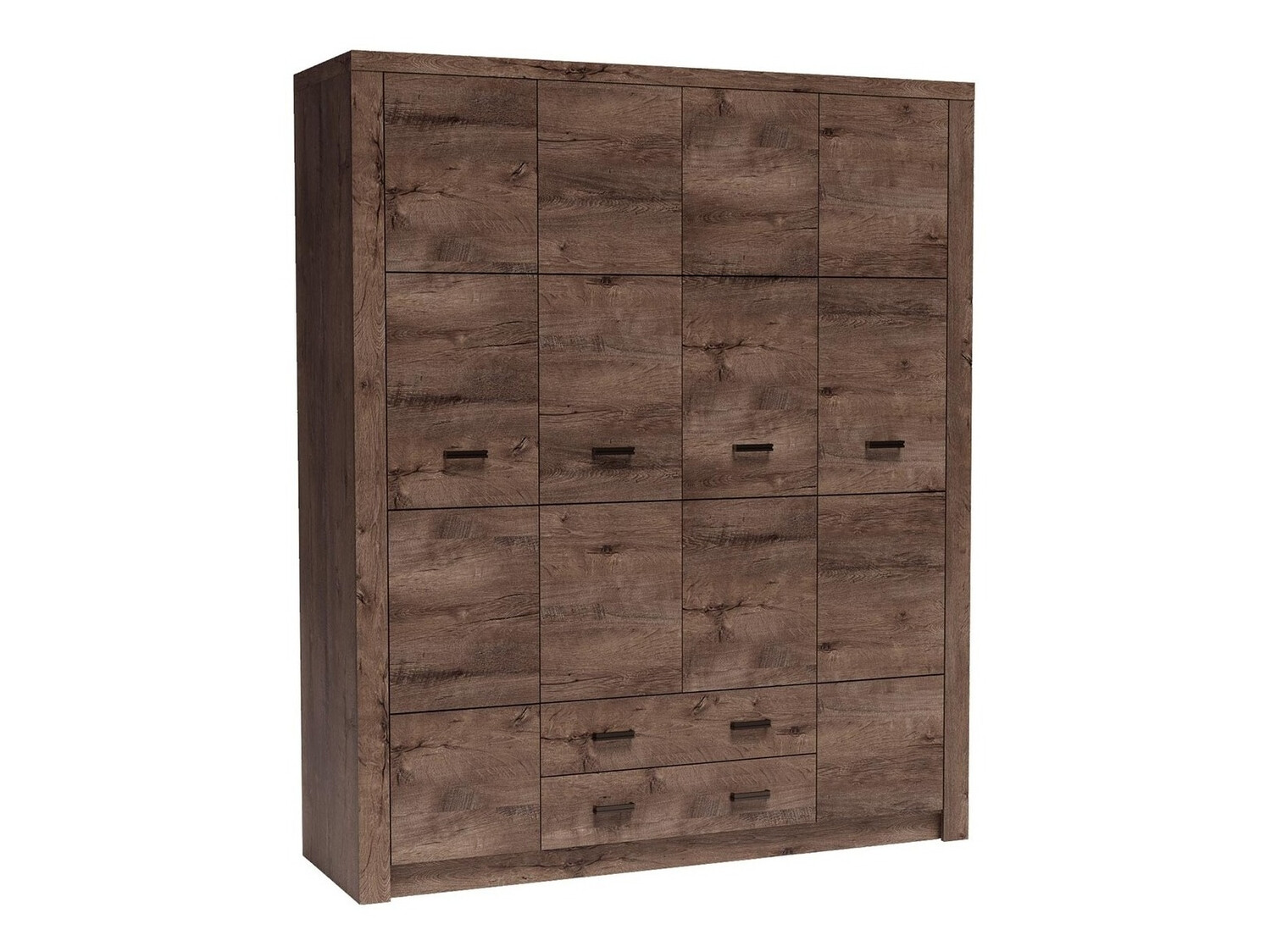 Gardróbszekrény Serfeno 116 (Sötét hamuszürke)