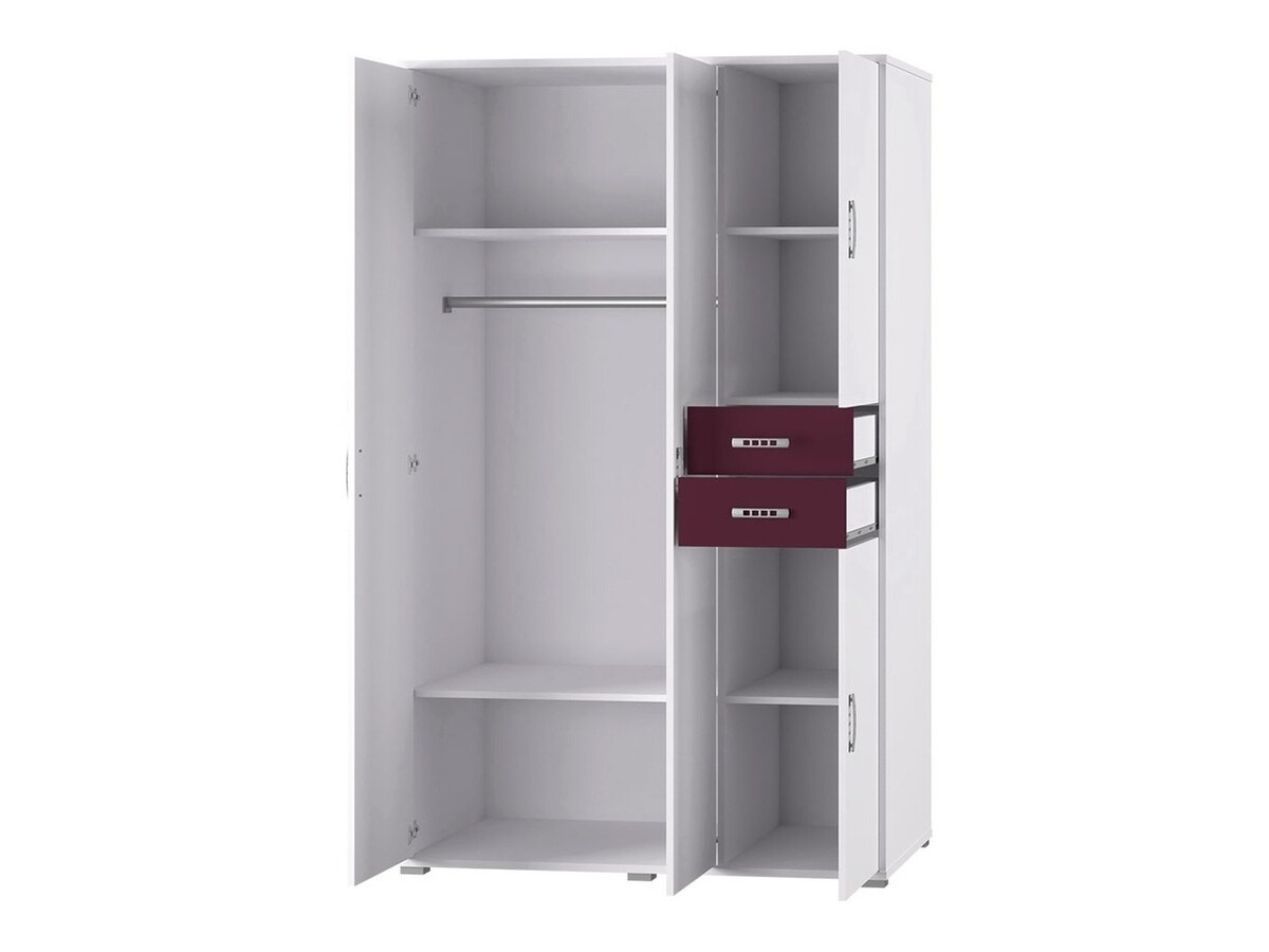 Gardróbszekrény Toledo B100 (Kőrisfa + Narancs)