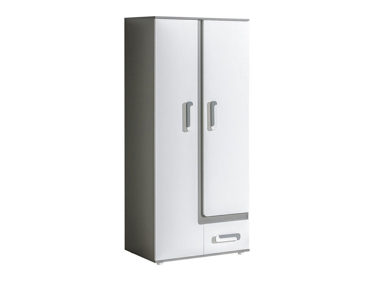 Gardróbszekrény Aviseve 106 (Antracit + Fehér)