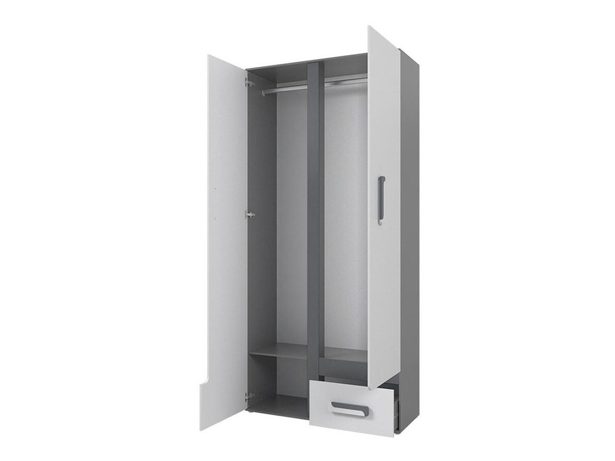 Gardróbszekrény Aviseve 106 (Antracit + Fehér)