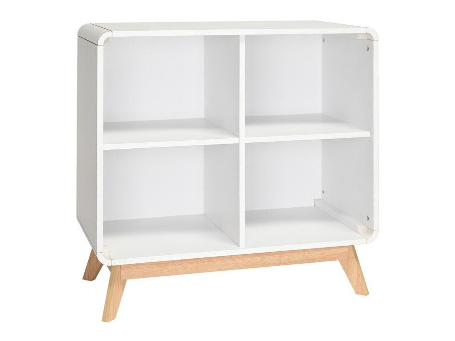 Könyvespolc Elbtena 104 (Fehér + Tölgy)