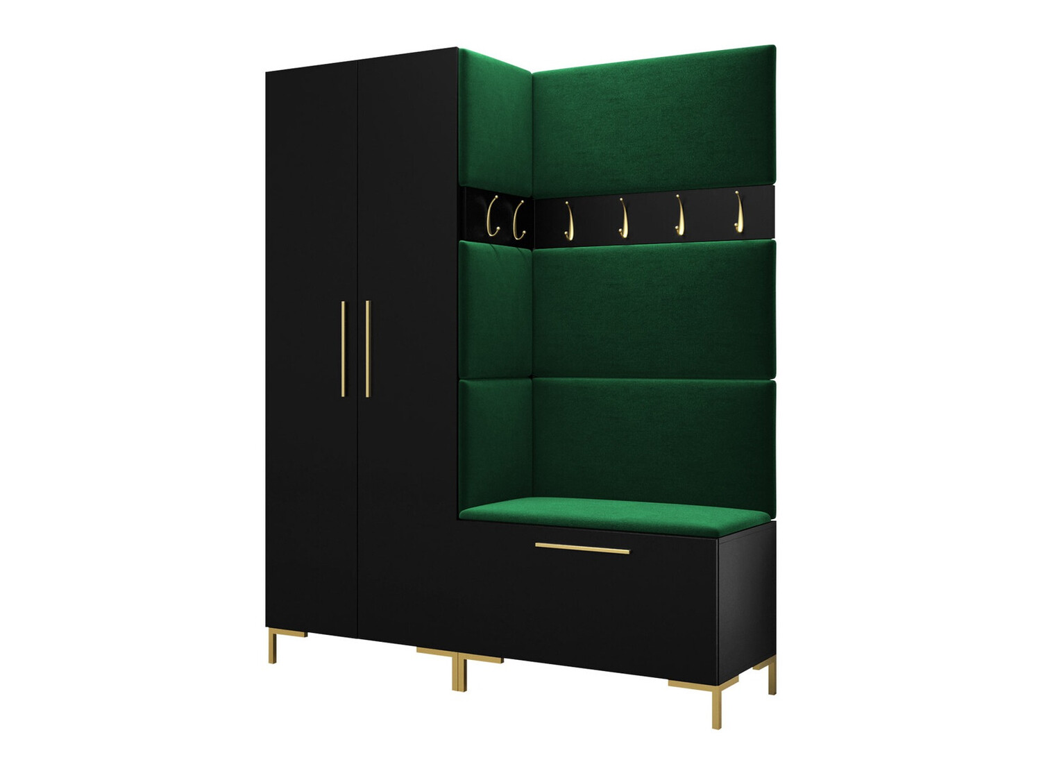 Előszoba garnitúra Tivsoa 100 (Fekete)