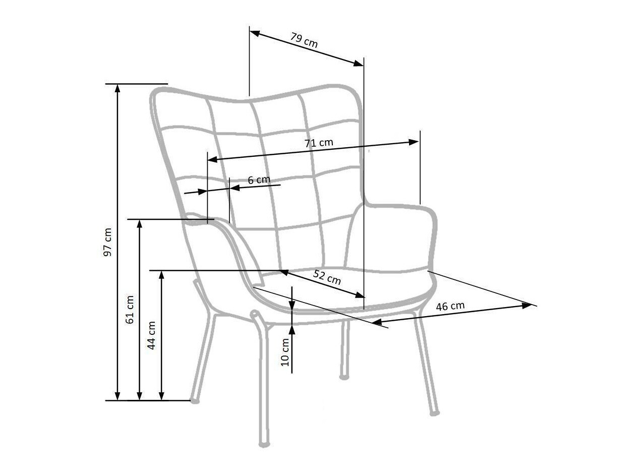 Fotel Houston 868 (Sárga)