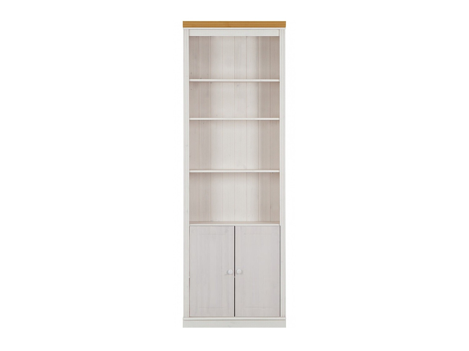 Könyvespolc Saltoro 103 (Fehér + Mézes tölgy)