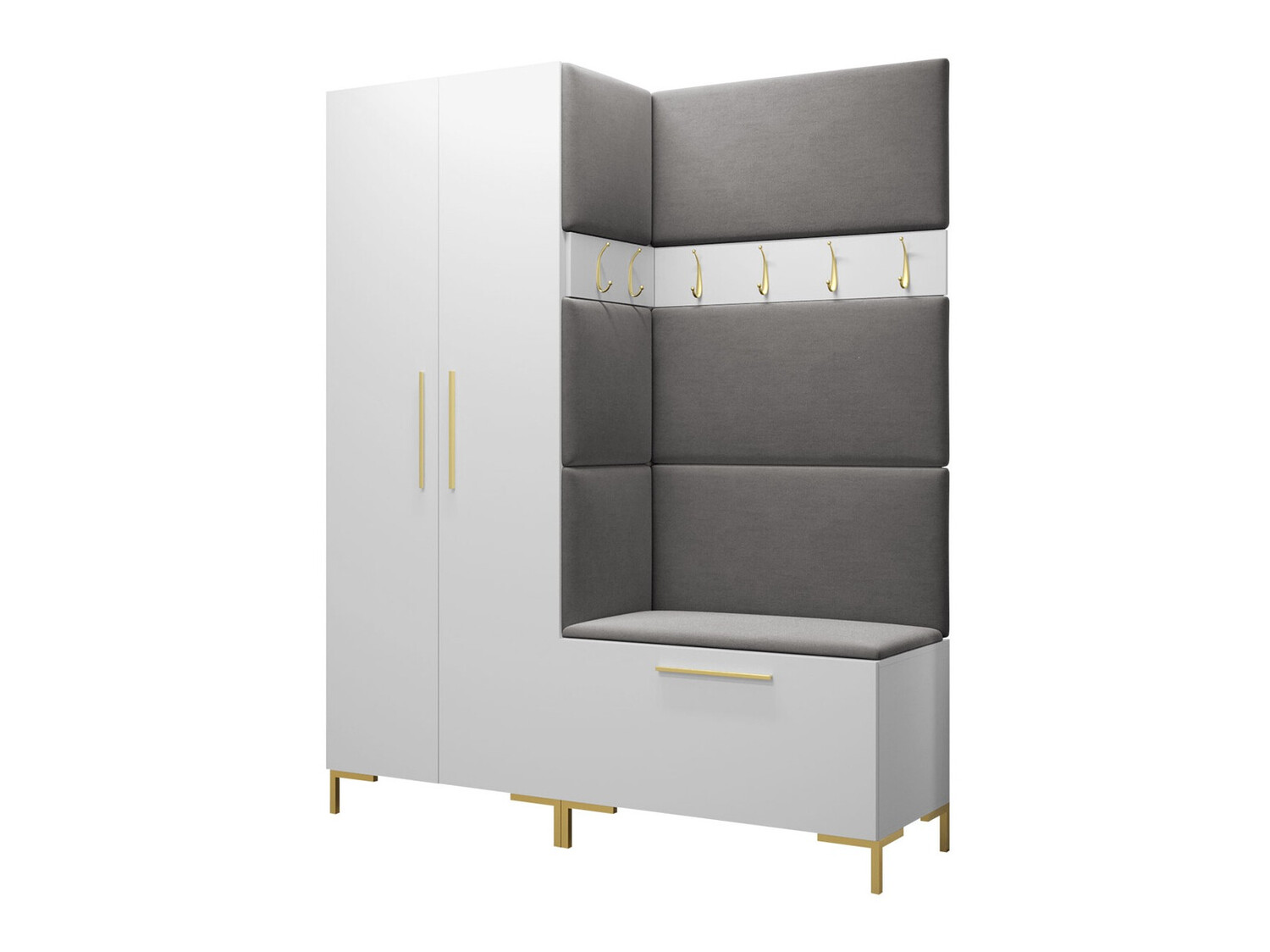 Előszoba garnitúra Tivsoa 100 (Fehér)