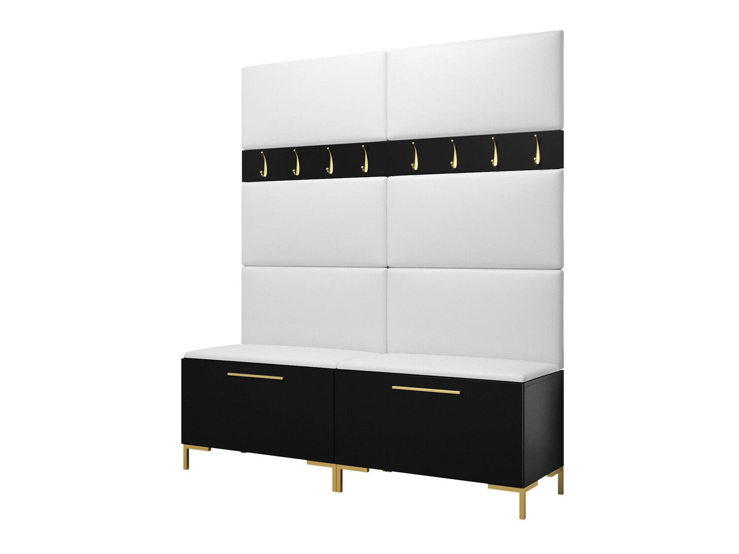 Előszoba garnitúra Nomal II (Fekete)