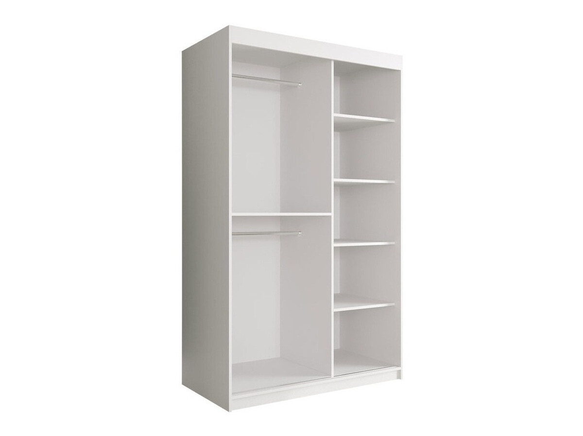 Gardróbszekrény Hartford 259 (Matt fekete + Fehér márvány)