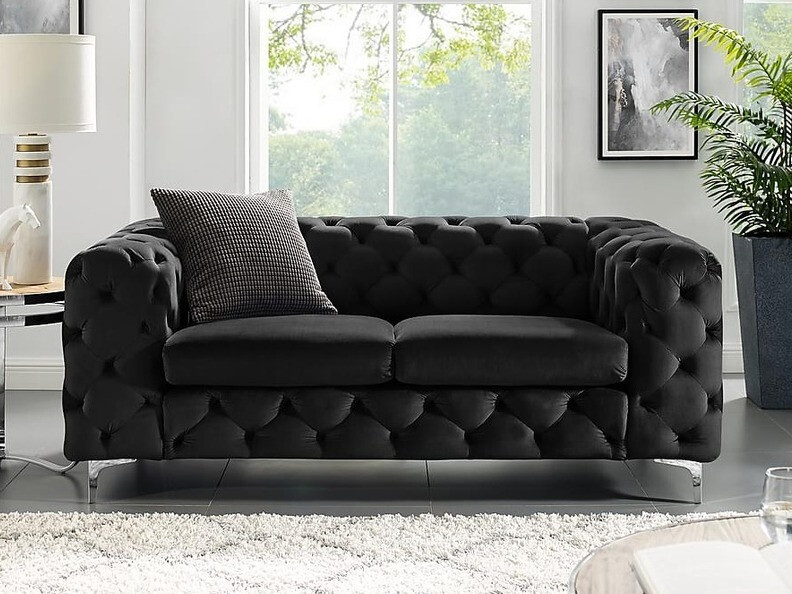 Chesterfield kanapé Irving A103 (Sötétszürke)