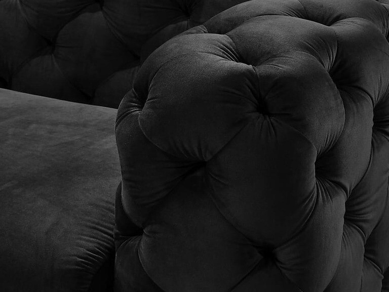 Chesterfield kanapé Irving A103 (Sötétszürke)