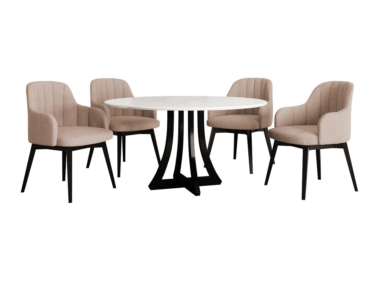 Étkezőgarnitúra Racine 137 (Fekete + Baloo 2072)