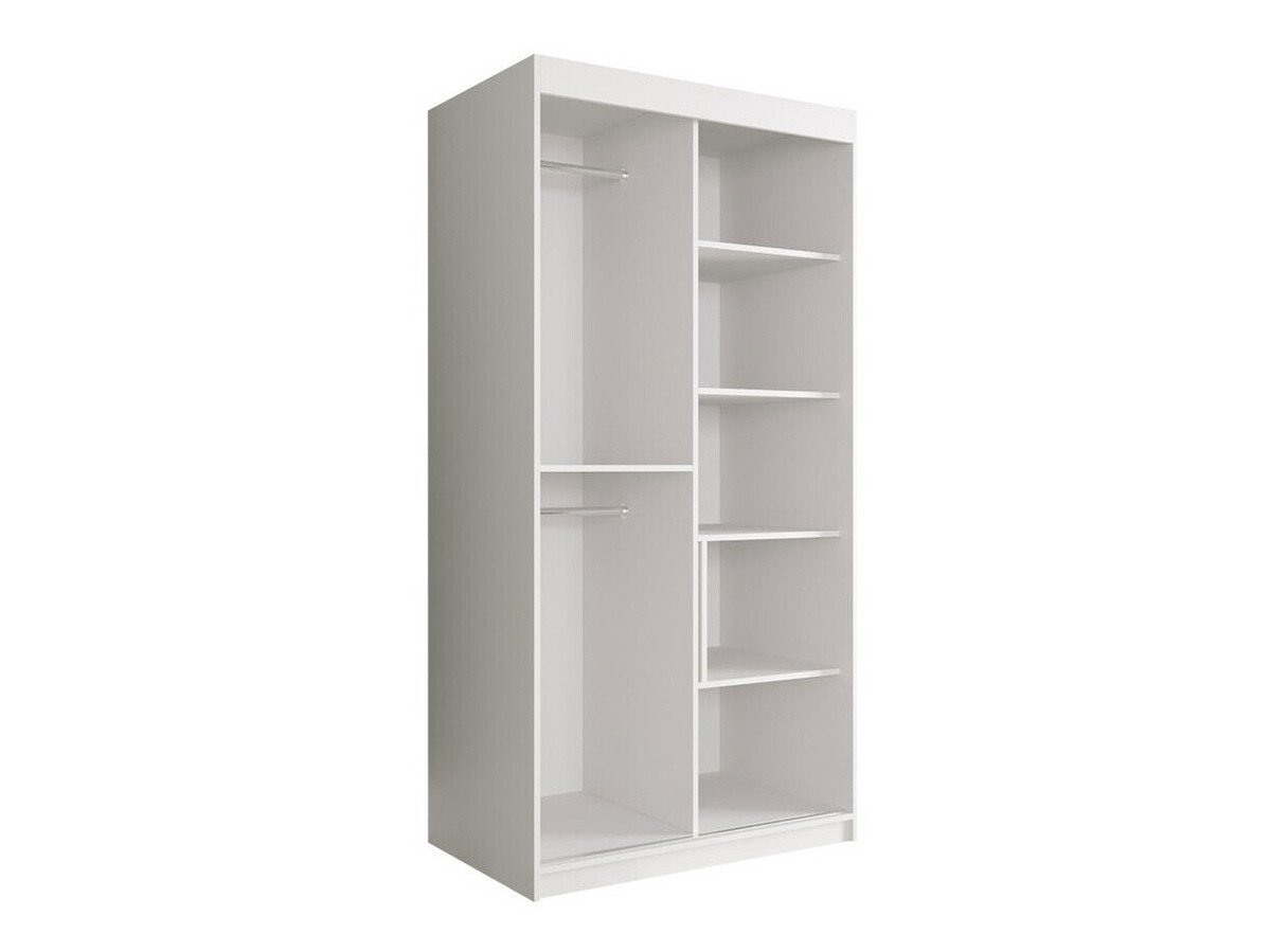 Gardróbszekrény Hartford 240 (Matt fehér + Fehér márvány)