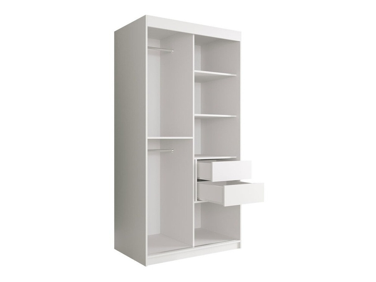 Gardróbszekrény Hartford 240 (Matt fekete + Fekete márvány)