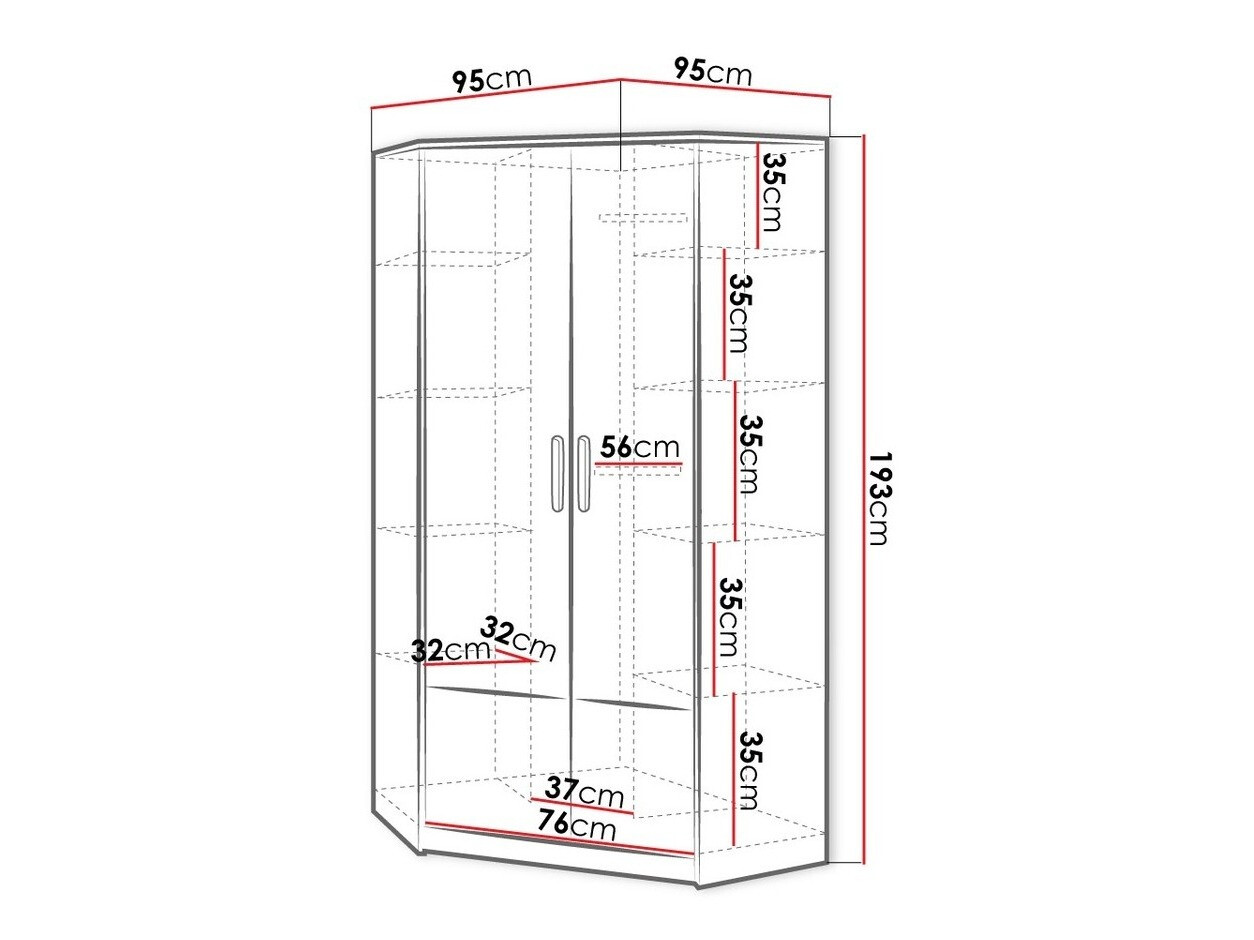 Sarokszekrény Veravie 133