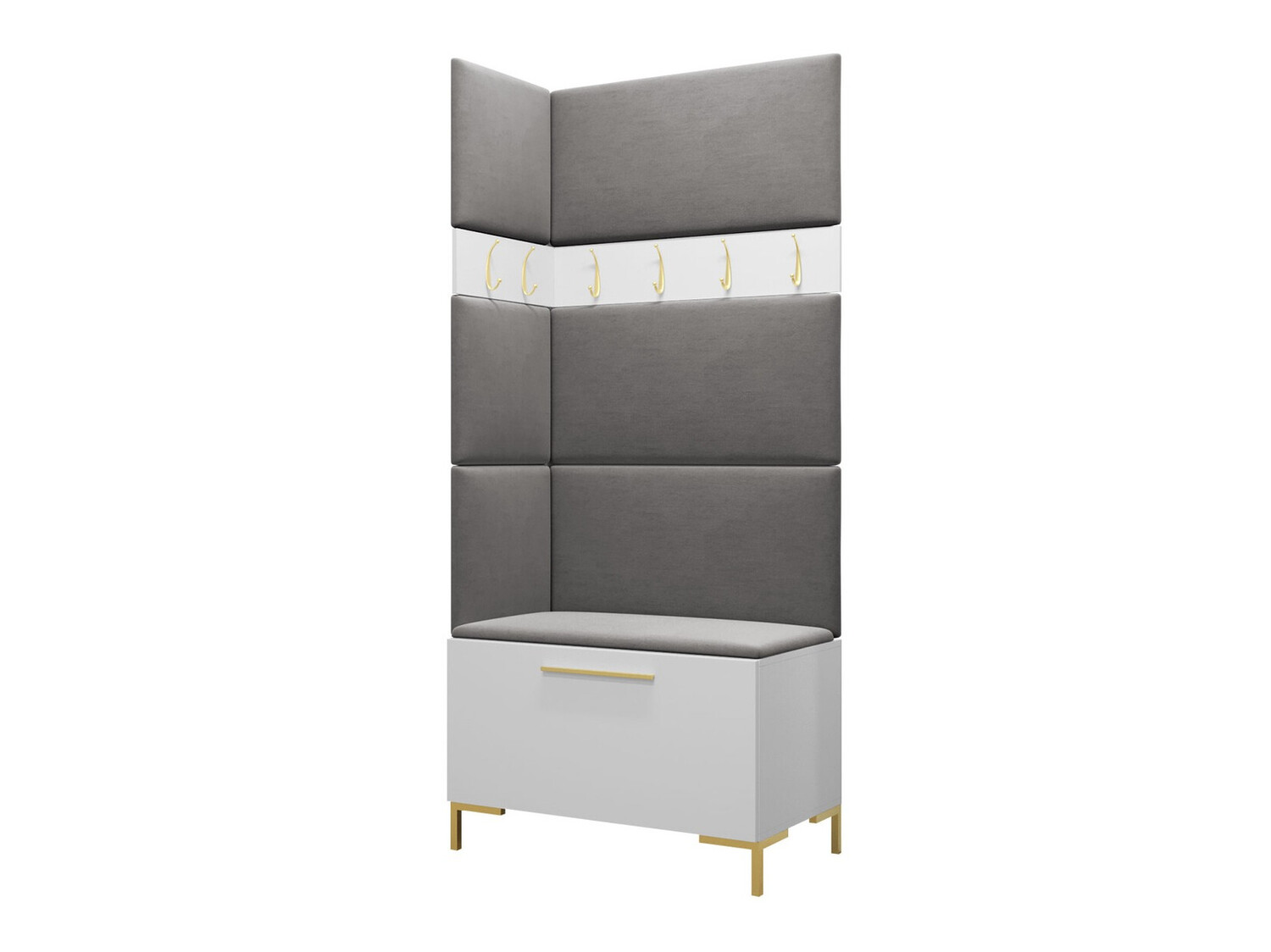 Előszoba garnitúra Tivsoa 103 (Fehér)