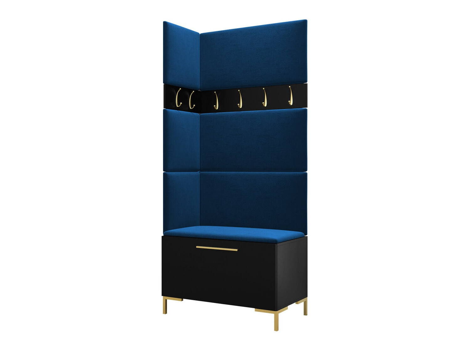 Előszoba garnitúra Tivsoa 103 (Fekete)