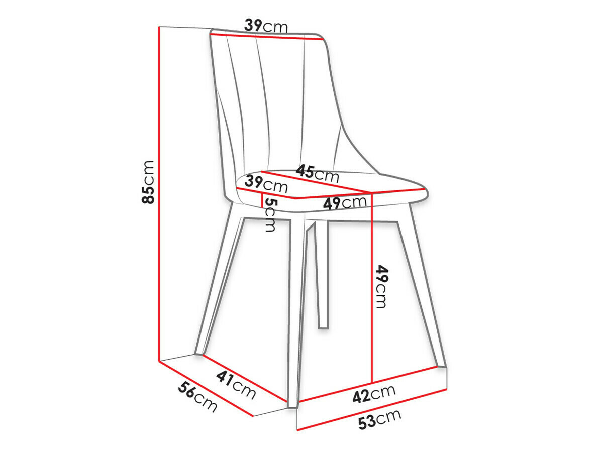 Étkezőgarnitúra Racine 139 (Barna + Magic Velvet 2250)