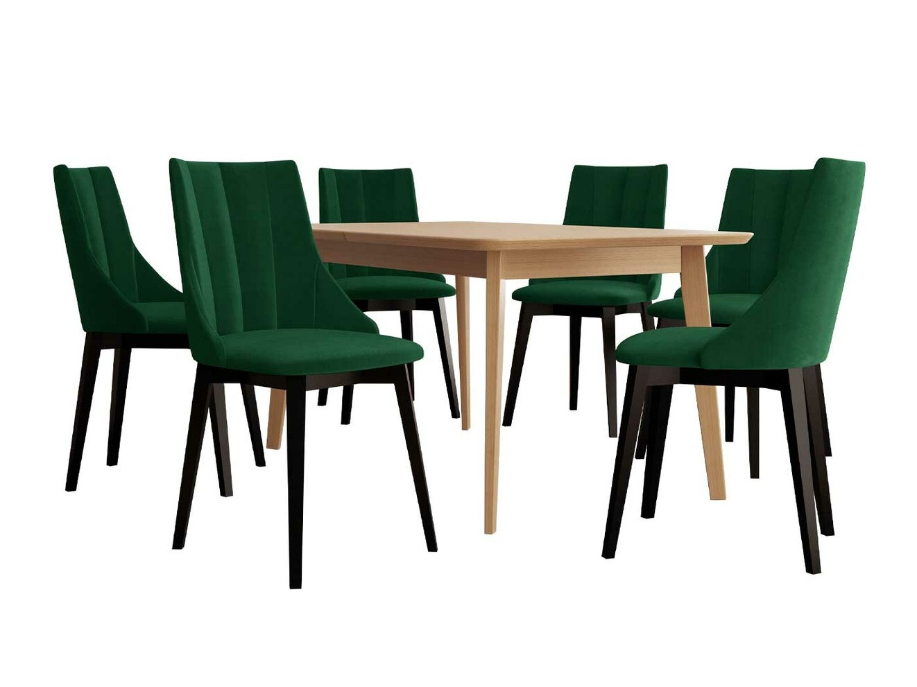 Étkezőgarnitúra Racine 139 (Fekete + Magic Velvet 2225)