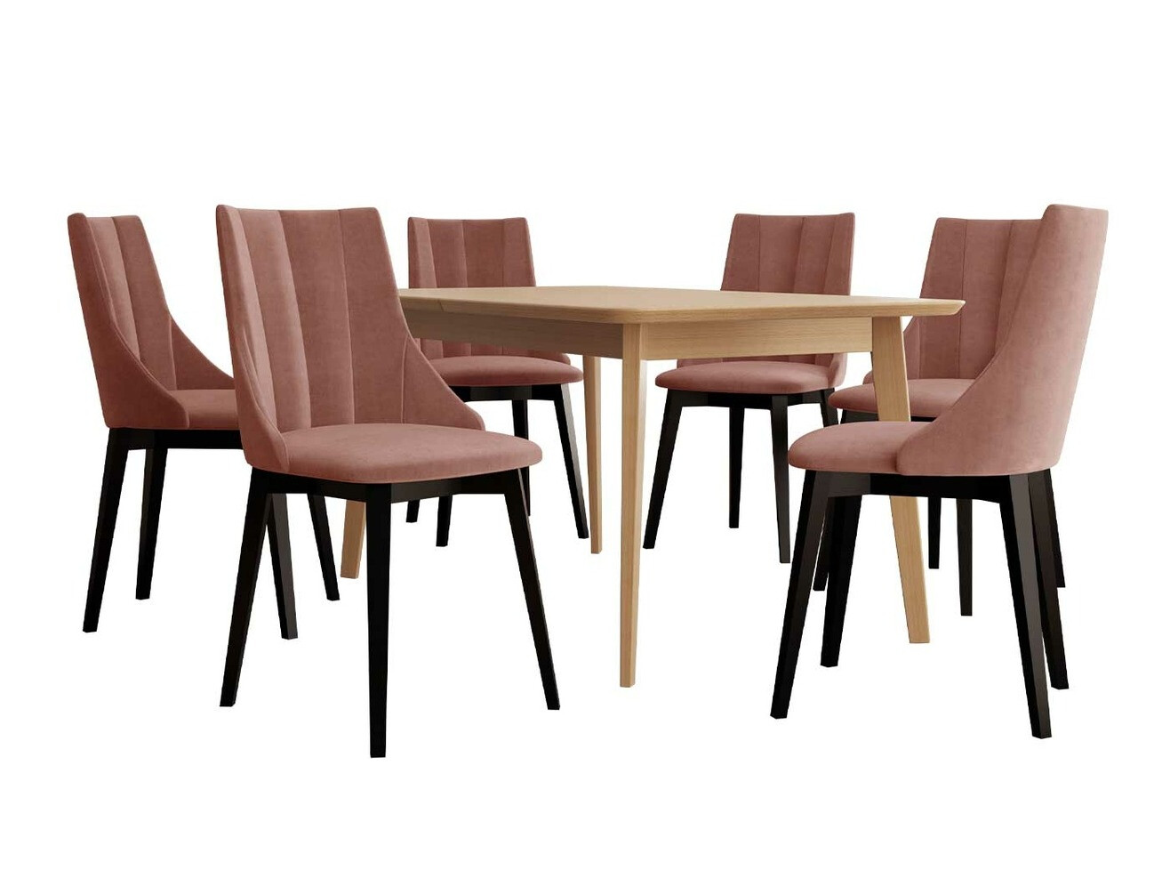 Étkezőgarnitúra Racine 139 (Fekete + Magic Velvet 2258)