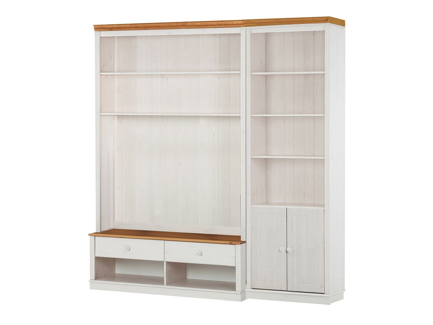 Nappali szett Saltoro 105 (Fehér + Mézes tölgy)