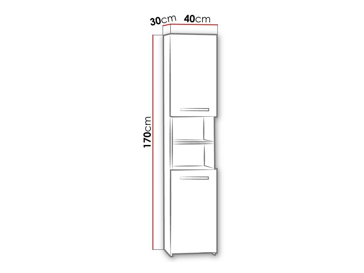 Álló fürdőszoba szekrény Comfivo Piscator I