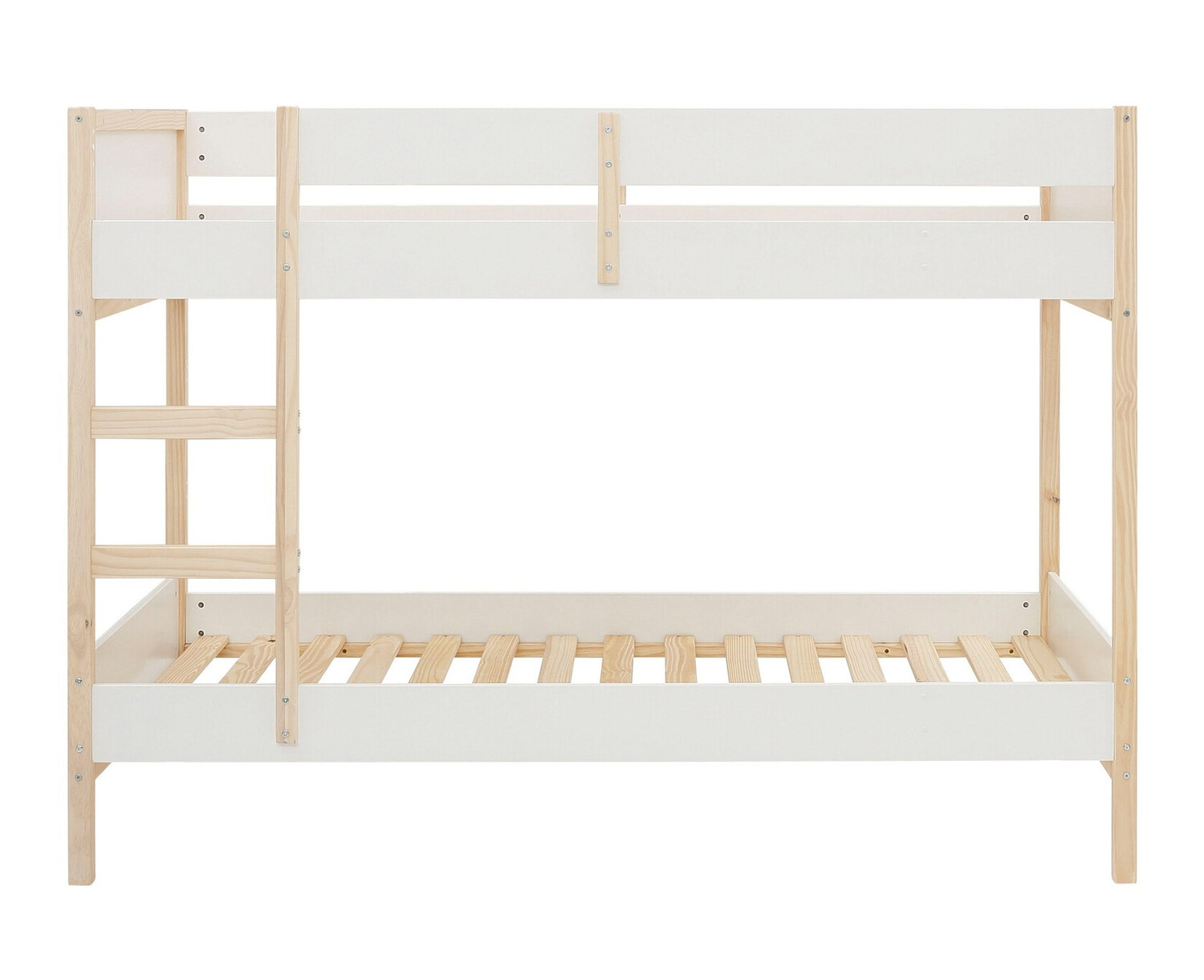 Emeletes ágy Fenmele 100 (Fehér + Világos fa)