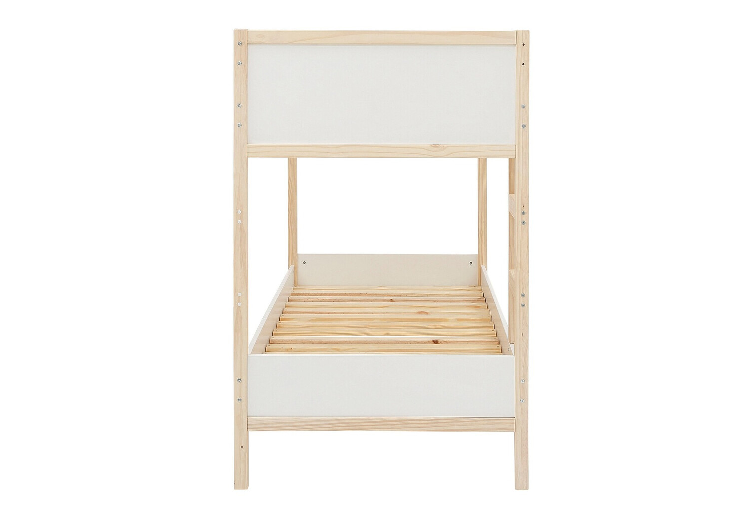 Emeletes ágy Fenmele 100 (Fehér + Világos fa)