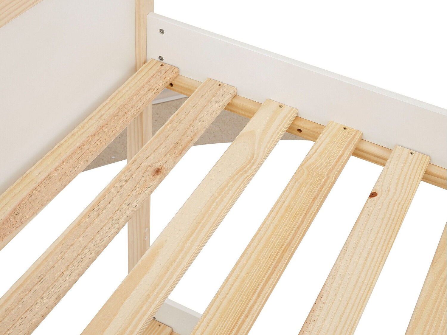 Emeletes ágy Fenmele 100 (Fehér + Világos fa)