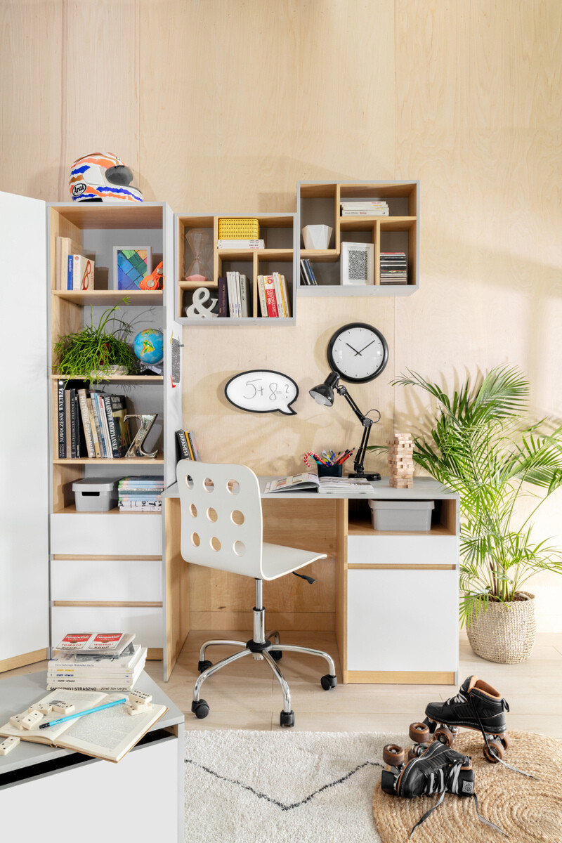 Könyvespolc Nuevaru 108 (Fényes fehér)