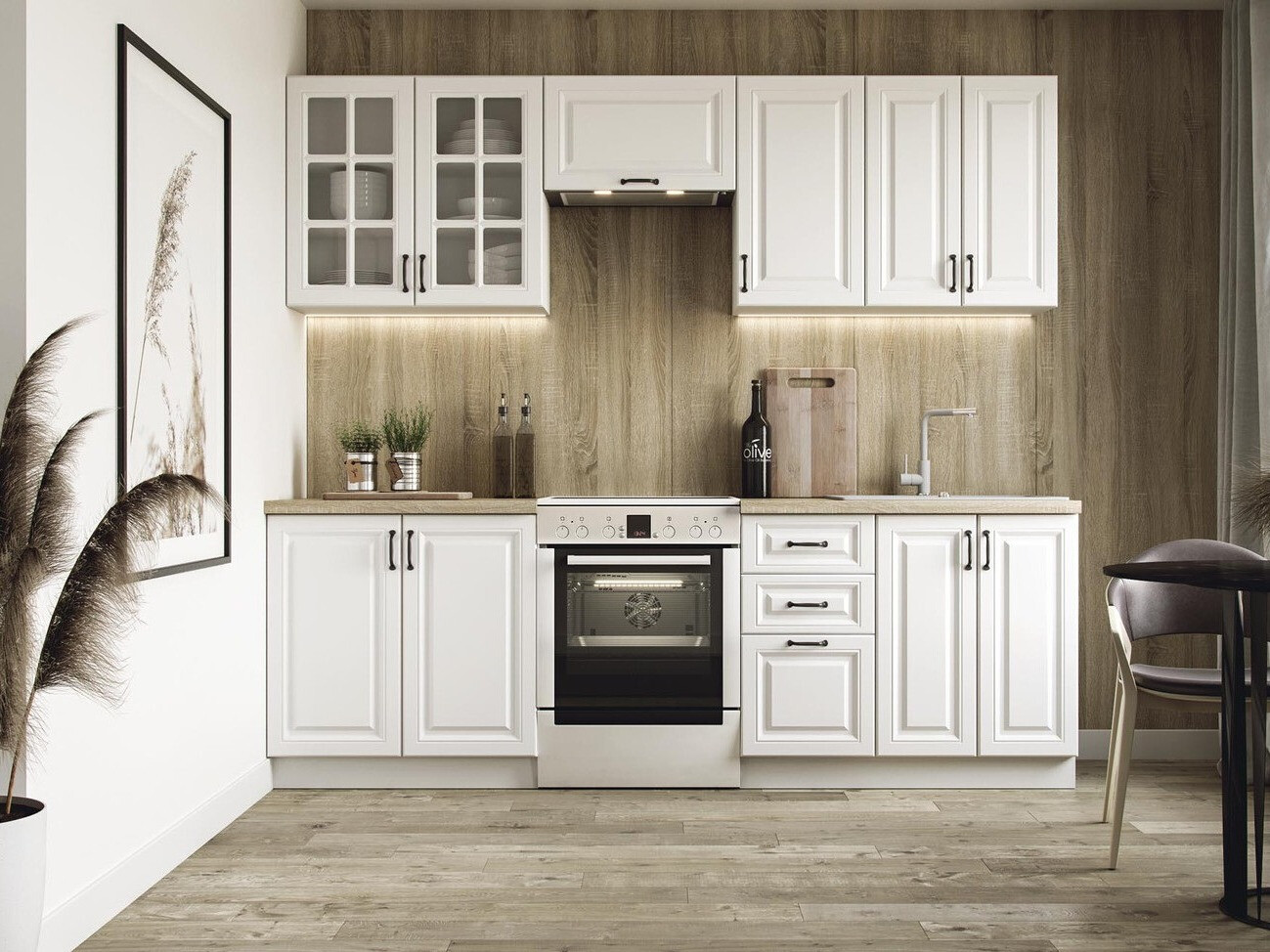 Konyhabútor Houston 1877 (Fehér)