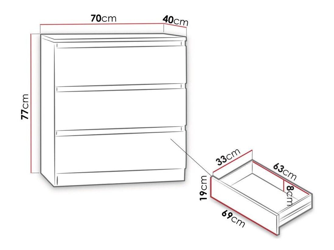 Komód Comfivo Structor (Fekete)