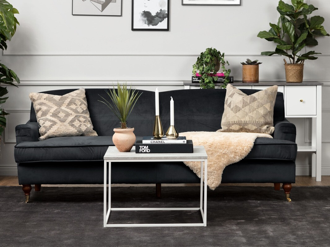 Kanapé Augusta A102 (Fekete)