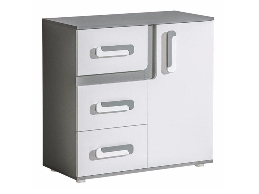 Komód Levtala 108 (Antracit + Fehér)