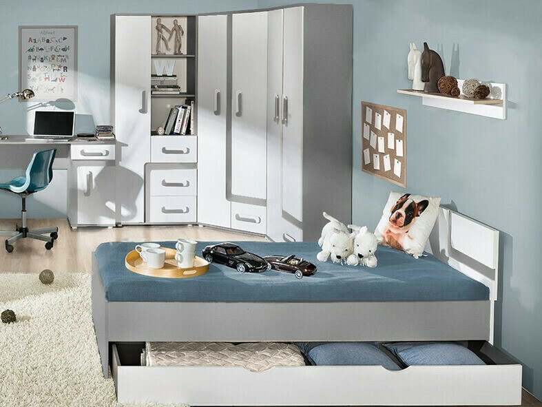 Polc Levtala 111 (Világos tölgy + Fehér)