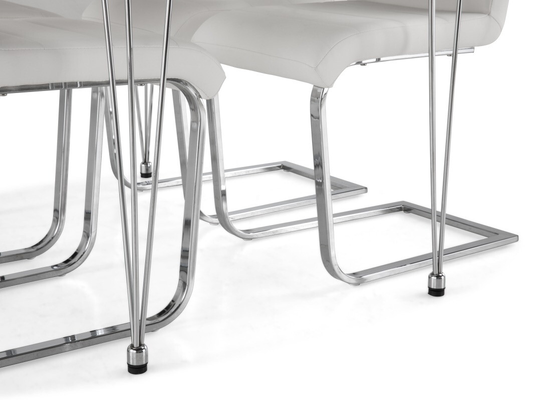 Étkezőgarnitúra Scandinavian Choice 614 (Fehér + Ezüst)