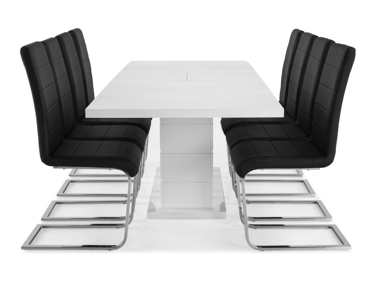 Étkezőgarnitúra Scandinavian Choice 626 (Fekete + Ezüst)