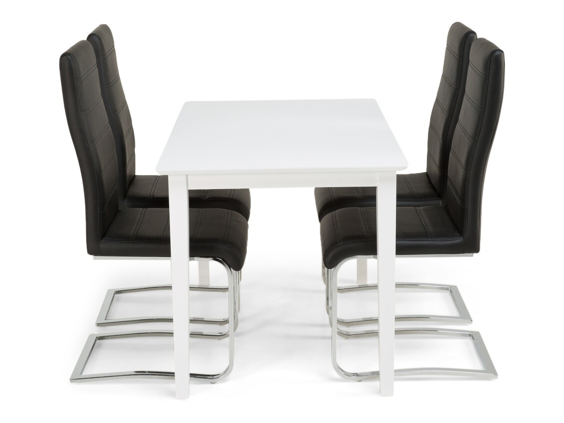 Étkezőgarnitúra Scandinavian Choice 678 (Fekete + Ezüst)