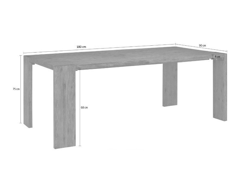 Asztal Denton 245 (Akác)