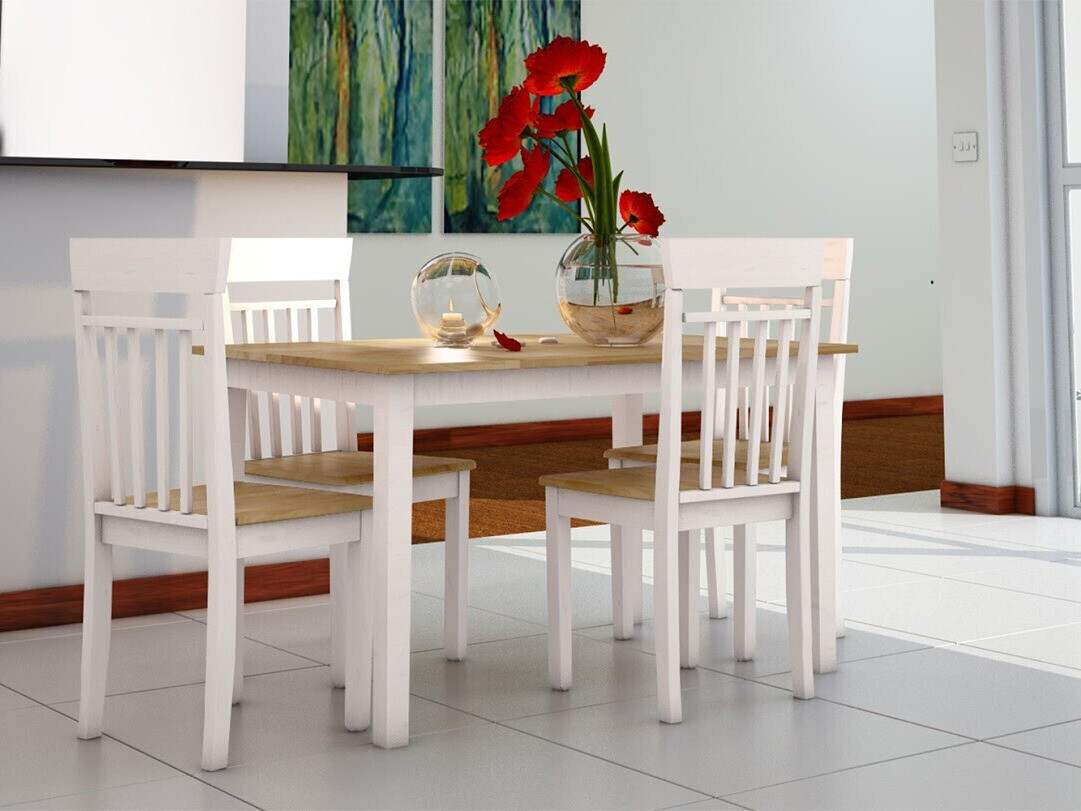 Asztal Denton 248 (Fenyő + Fehér)