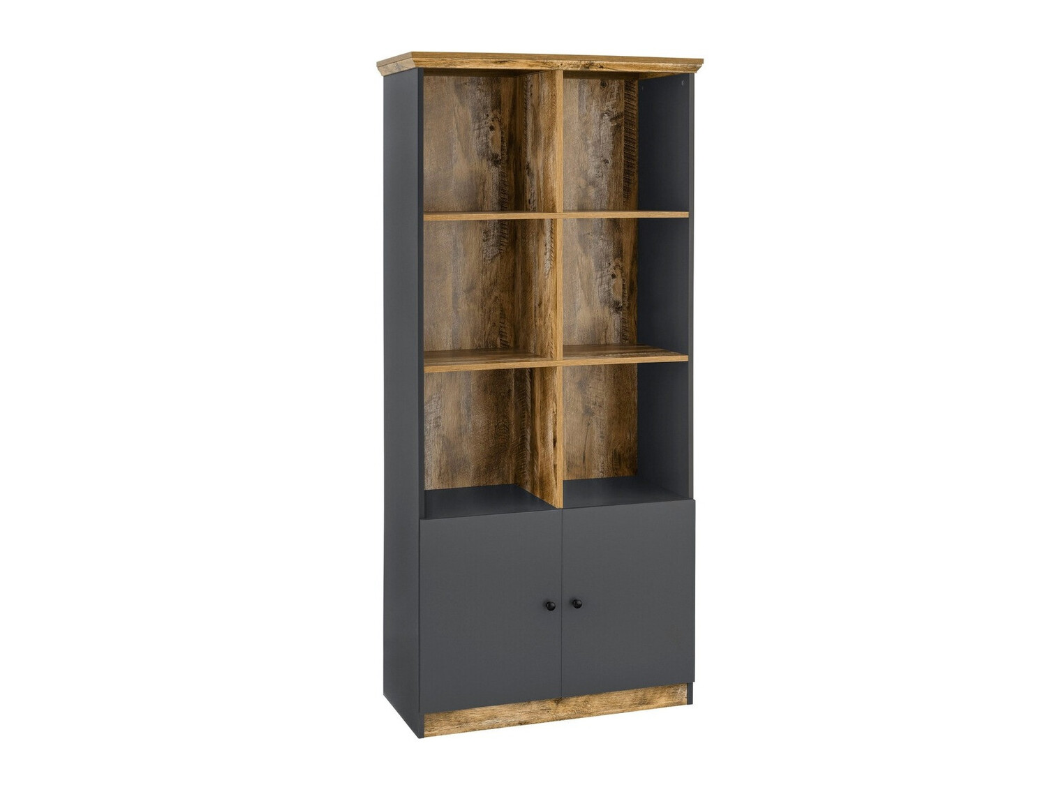 Könyvespolc Felmave 101 (Szürke + Tölgy)