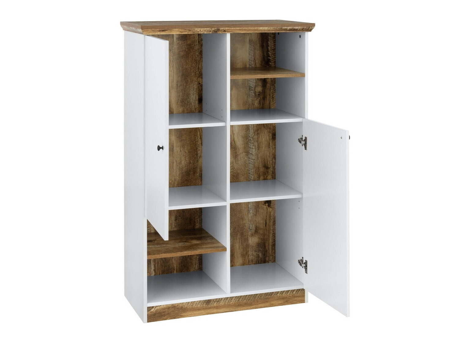 Könyvespolc Felmave 103 (Fehér + Tölgy)